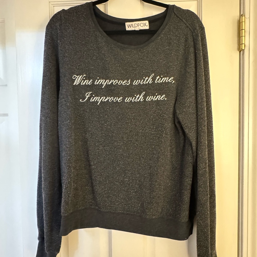 Wildfox Charcoal Sweatshirt